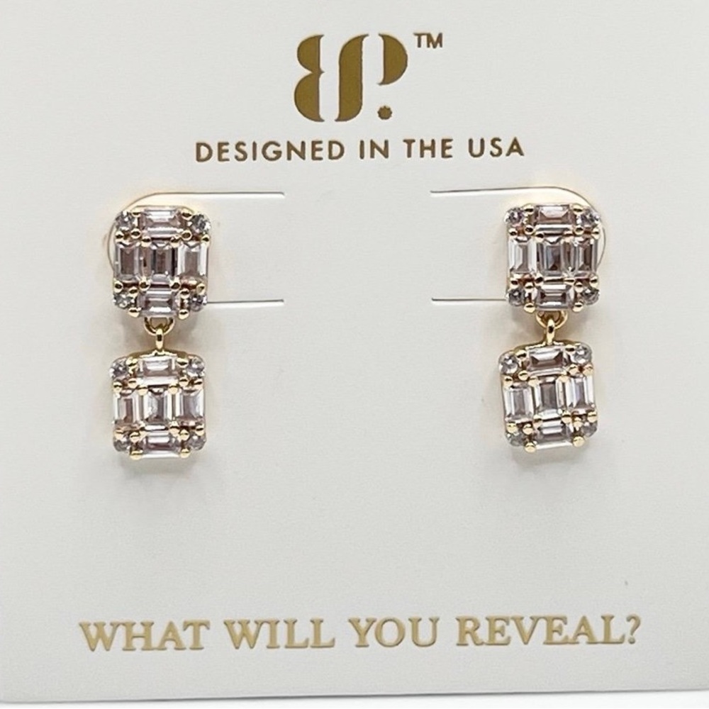 Bomb Party BP Sterling Gold Vermeil Earrings Take The Throne